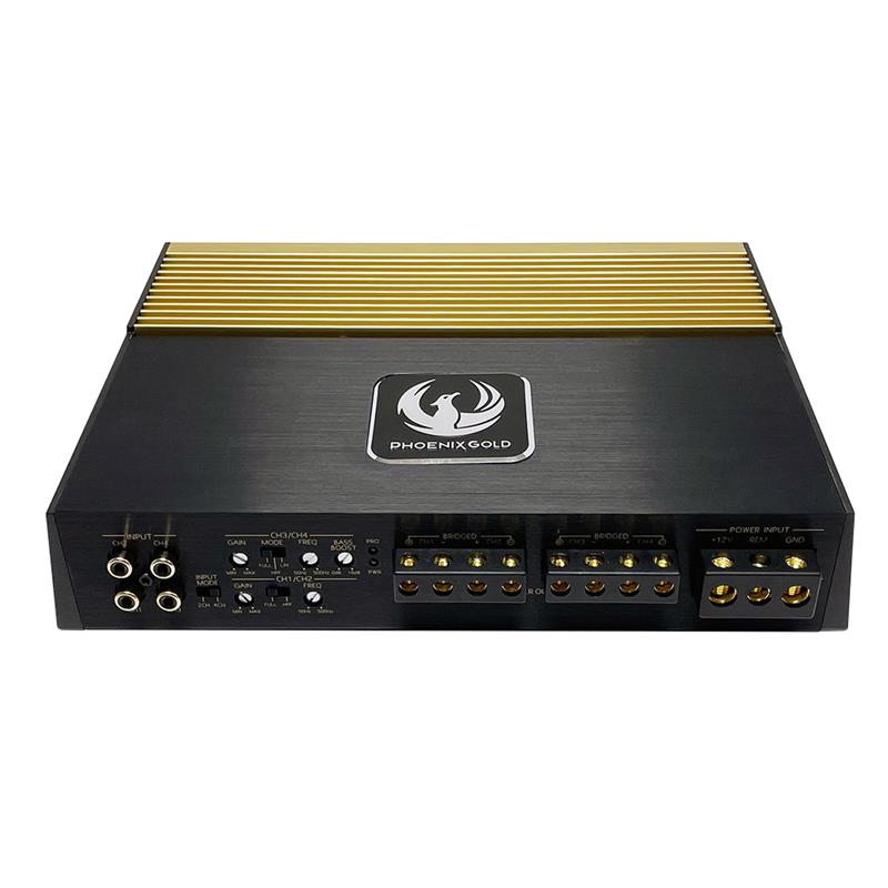 Phoenix Gold ZQ5004, 4-kanalsförstärkare 4 x 85 W RMS vid 4 ohm klass A/B