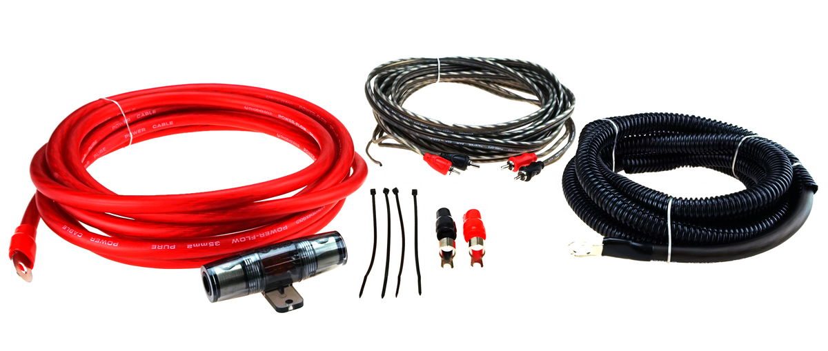Phoenix Gold ZRK35, 35 mm² OFC-kabelsats med ström- och RCA-kabel 5,2 m