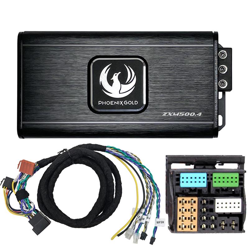 Phoenix Gold ZXMPVW1, 500 W 4-kanals Plug and Play-förstärkaruppgradering för Volkswagen, Seat och Audi från 2014