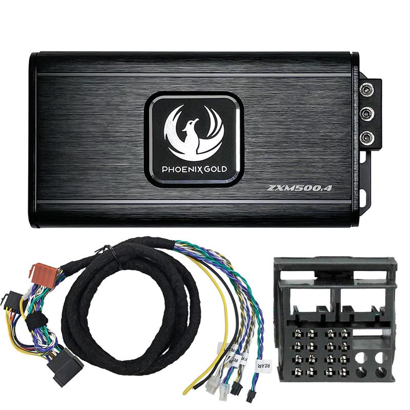 Phoenix Gold ZXMPVW2, 500 W 4-kanals Plug and Play-förstärkaruppgradering för Volkswagen, Seat och Audi från 2002