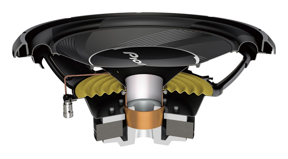 Pioneer GXT-3730B, komplett paket med baslåda och slutsteg