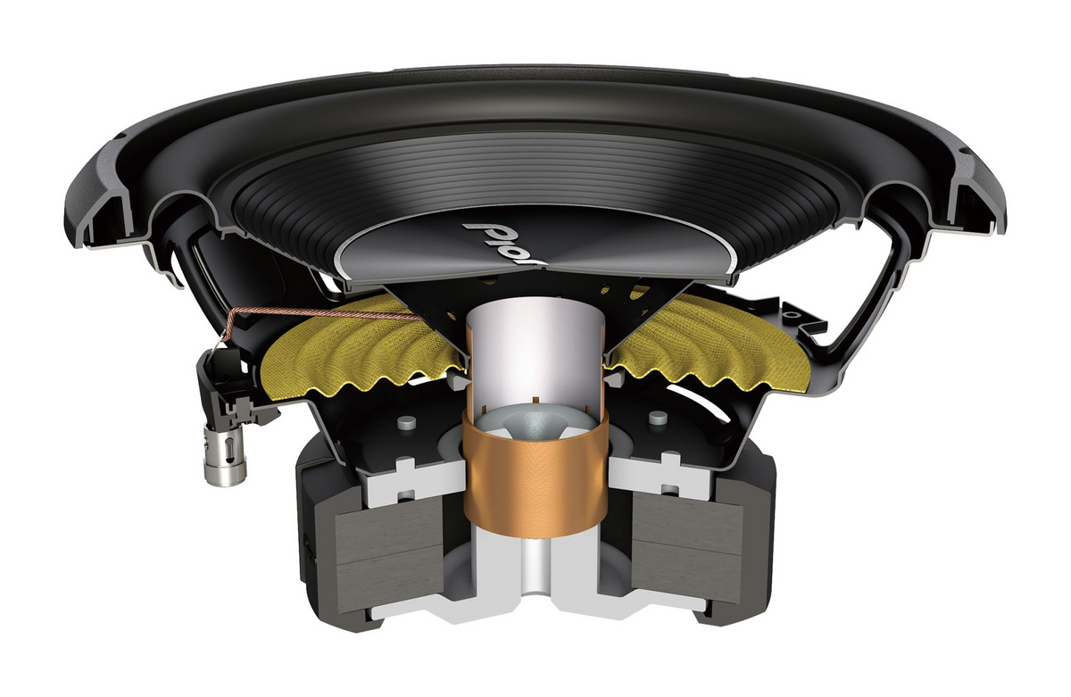 Pioneer TS-A250S4, 25 cm bas, enkel talspole, 4 ohm, 400 W RMS