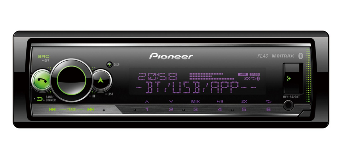 Pioneer MVH-S520BT, Bilstereo