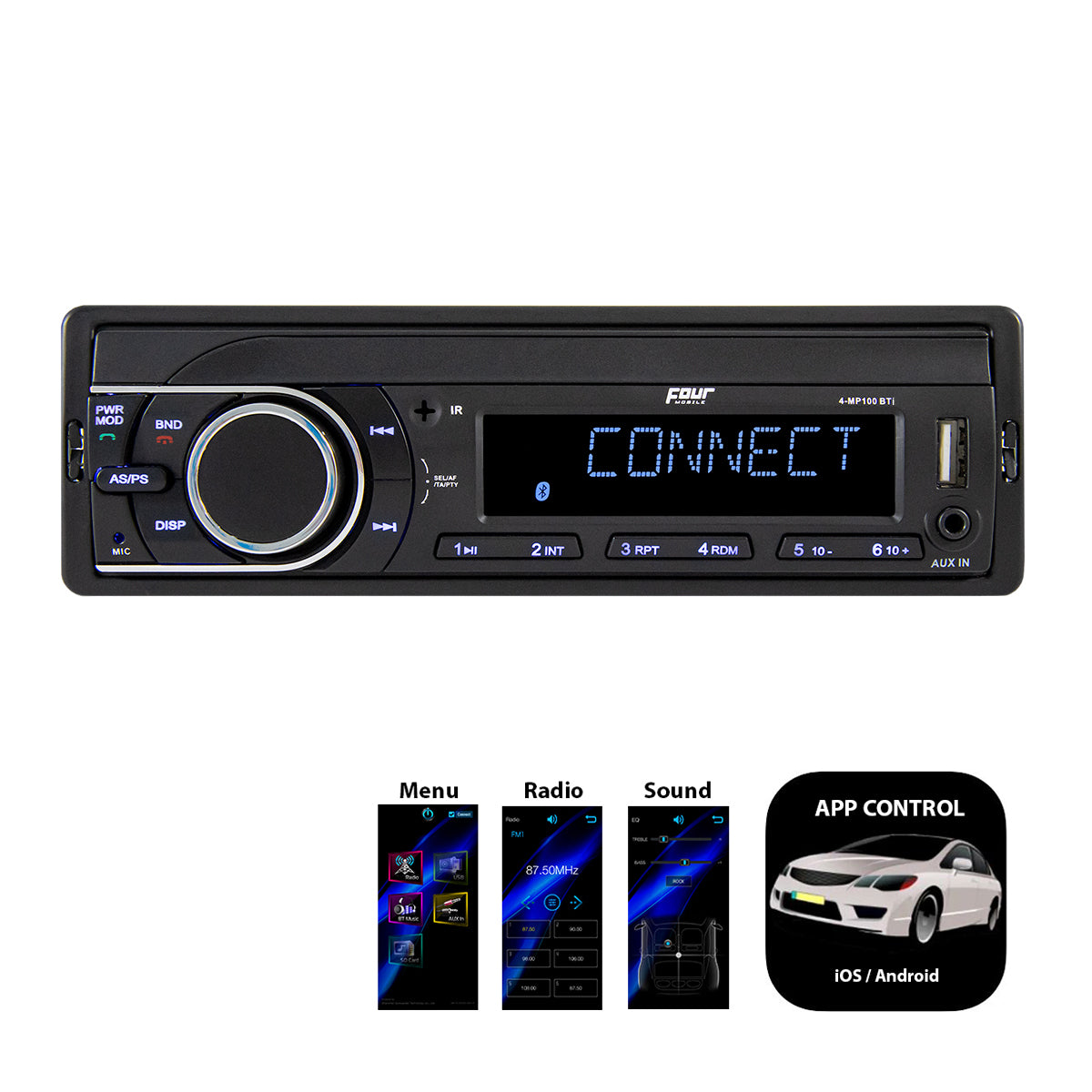 FOUR Mobile 4-MP100BTi mediaspelare