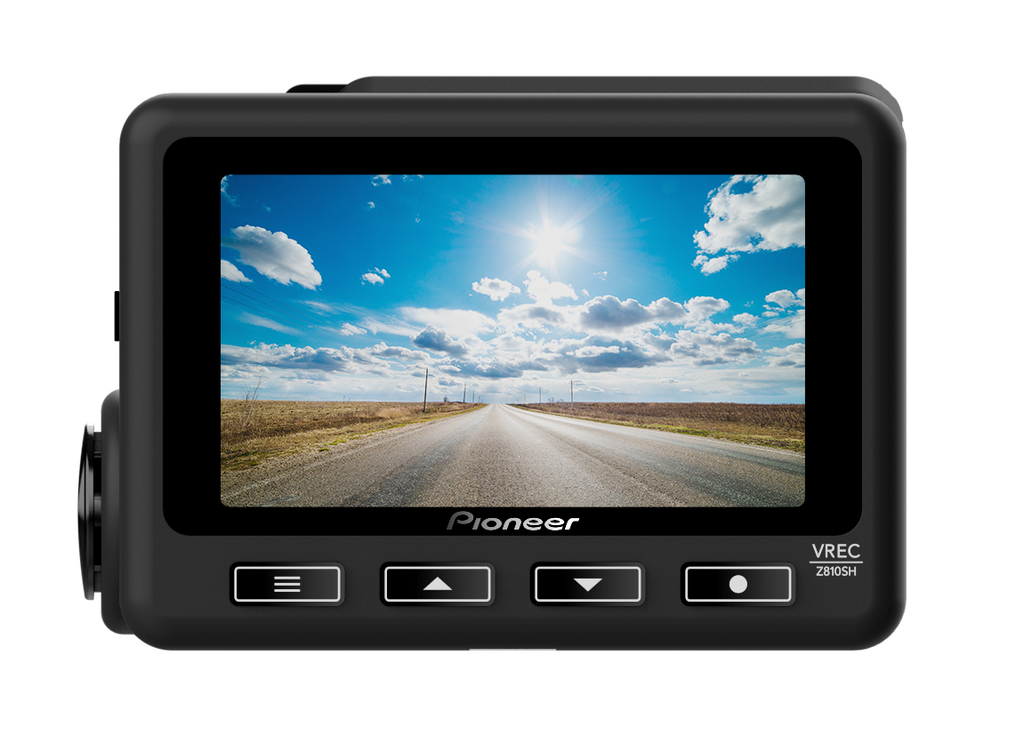 Pioneer VREC-Z810SH, 1-kanals (fram) dashbordkamera, 4K, GPS, WiFi, 30 b/s, 139° bred visningsvinkel