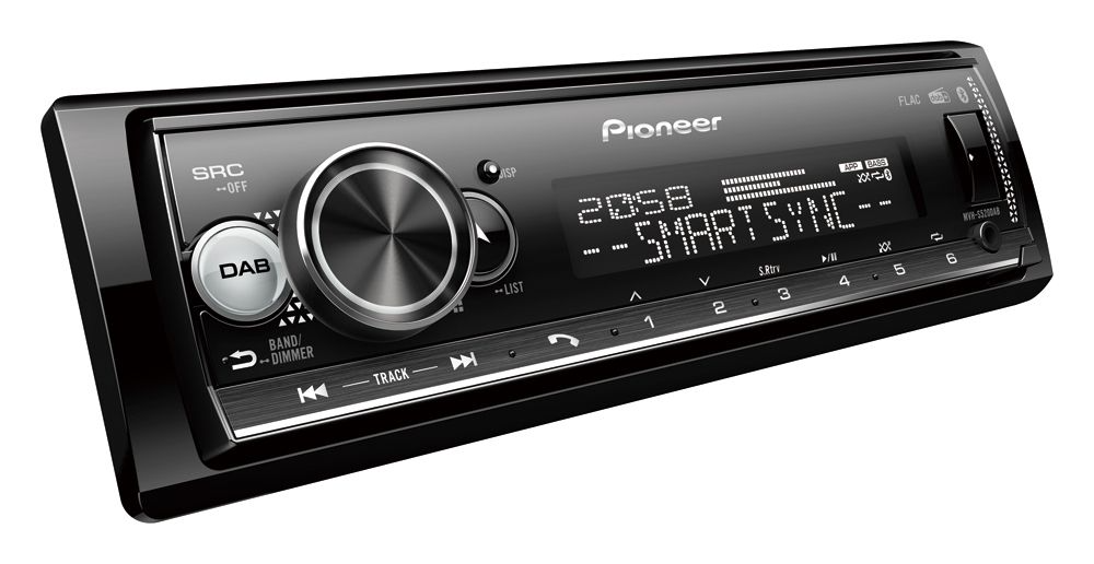 Pioneer MVH-S520DAB, Bilstereo med USB, Bluetooth, DAB och 4 × 50 W