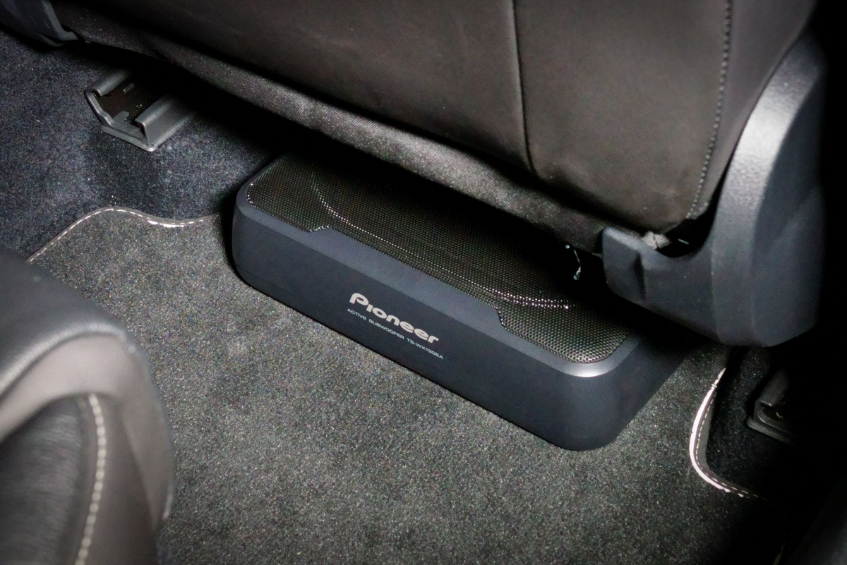 Pioneer TS-WX130EA, aktiv baslåda, klass D, 160 W