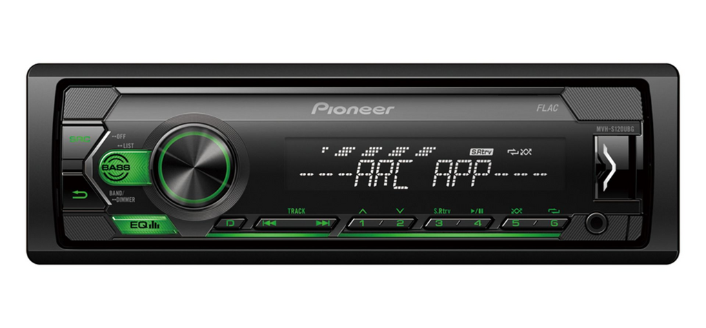 Pioneer DEH-S120UBG, Bilstereo med MP3, AUX, USB och grön knappbelysning