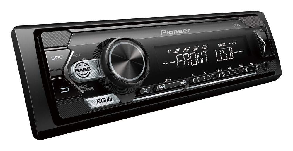 Pioneer MVH-S120UBW, Bilstereo med USB, AUX och 4 × 50 W