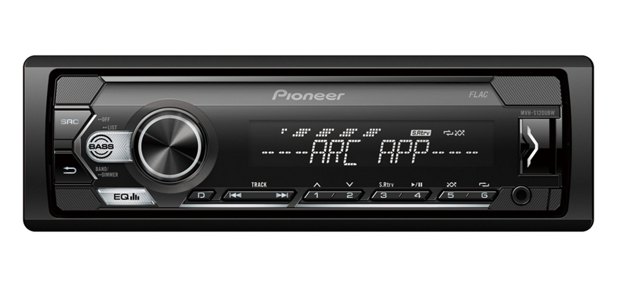 Pioneer MVH-S120UBW, Bilstereo med USB, AUX och 4 × 50 W