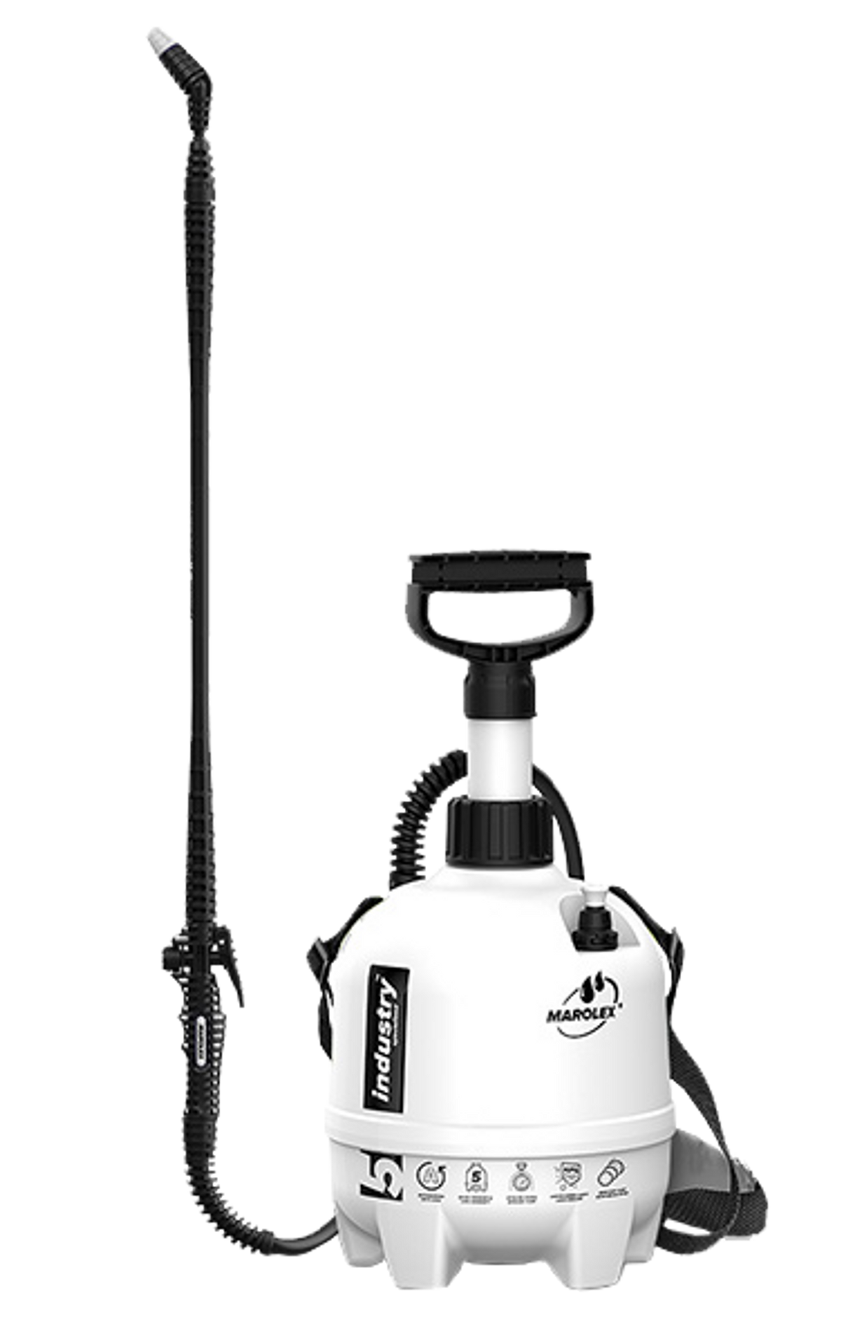Lågtryckspruta 5L syra/petroleum VITON (svart)