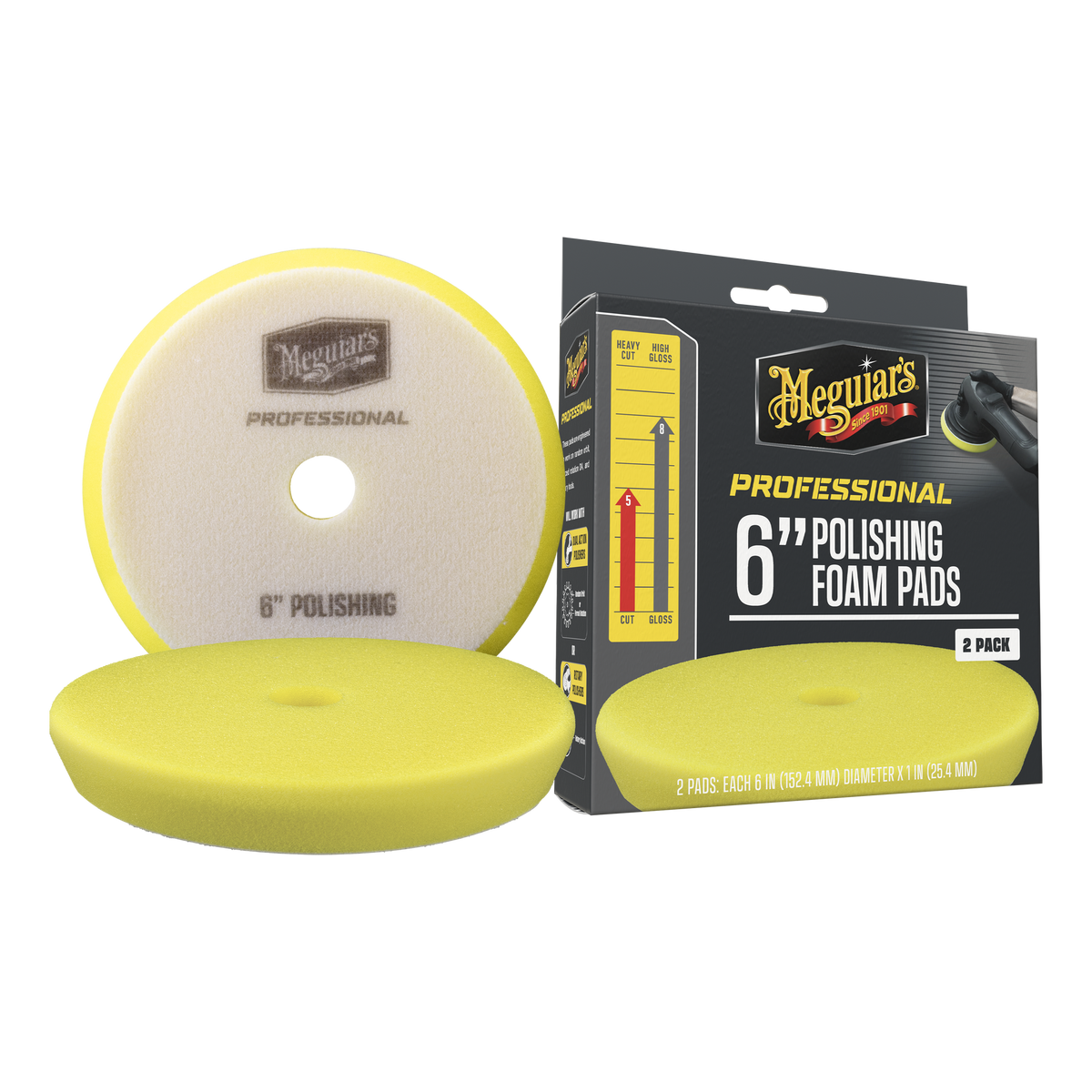 Meguiars Professionella polerskumtrissor 6" 2-pack