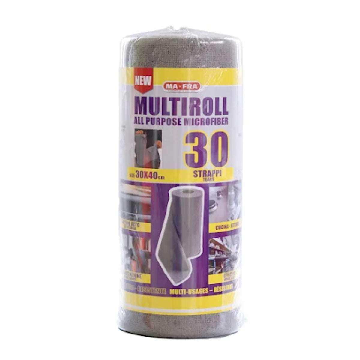 Labocosmetica Multiroll mikrofiberdukar 30-pack 180 gsm 30 x 40 cm grå