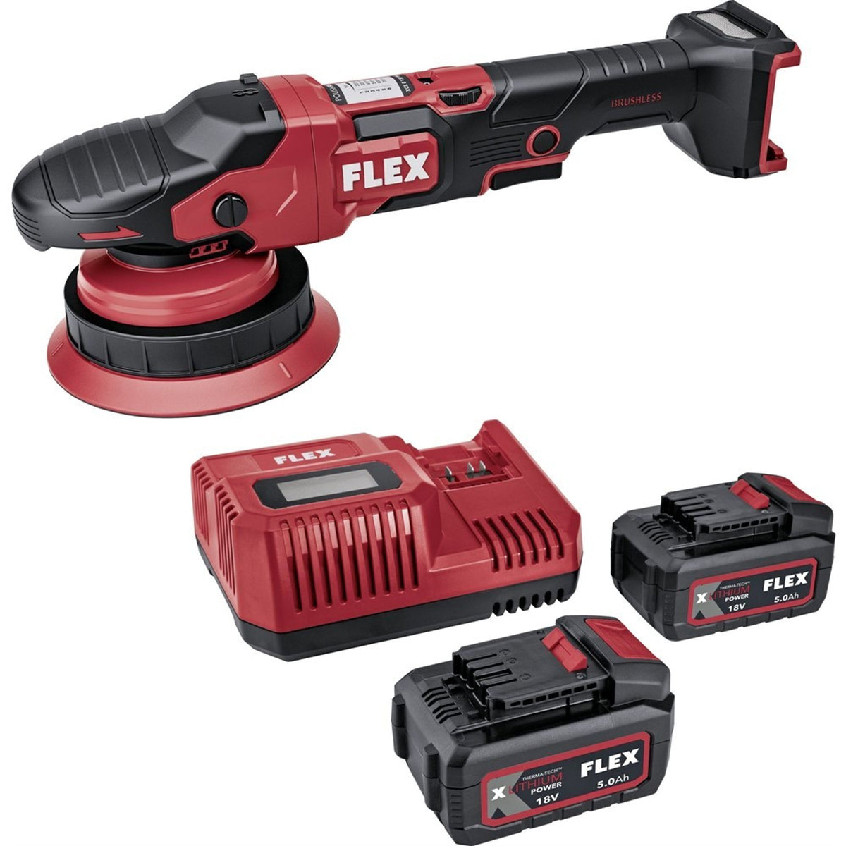 FLEX XCE 8 150 18.0-EC batteridriven polermaskin, paket