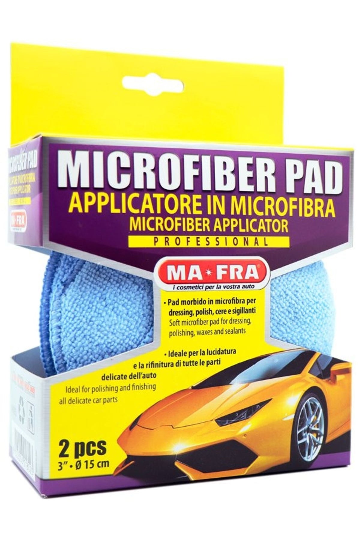 Utan varumärke Blå mikrofiberapplikator, 2-pack