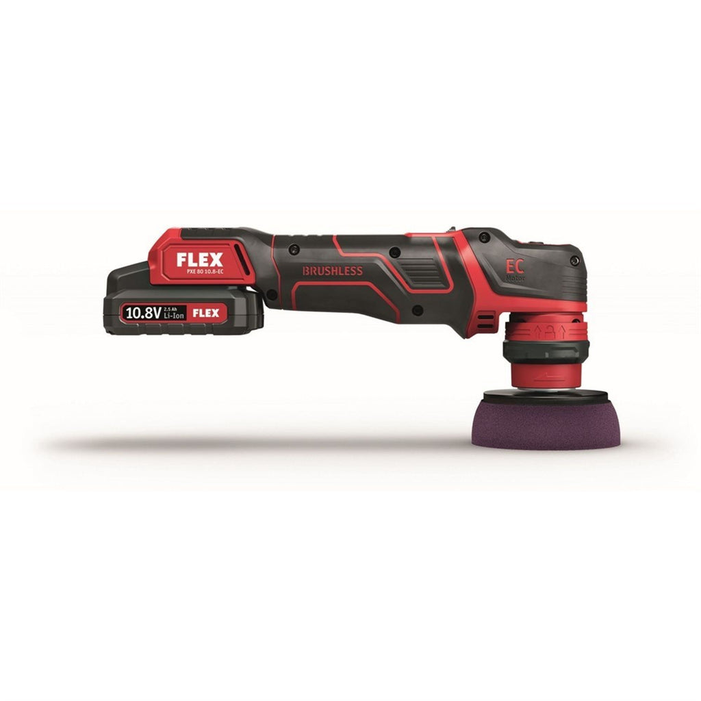 FLEX PXE 80 12-EC batteridriven polermaskin, 12 V paket i L-BOXX
