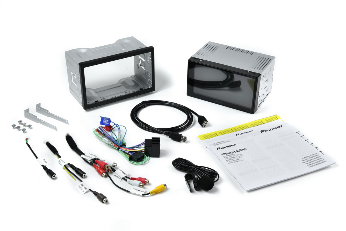 Pioneer SPH-DA160DAB, Bilstereo med Bluetooth, DAB, CarPlay och Android Auto