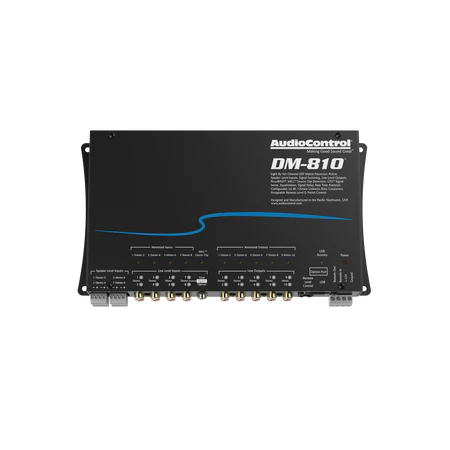 AudioControl DM-810, 8×10 Matrix DSP med EQ, AccuBASS, delningsfilter och signalfördröjning