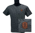 Ground Zero grå T-shirt med heltäckande tryck – 4XL