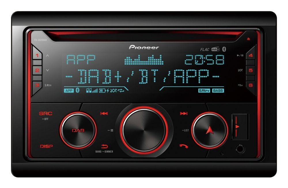 Pioneer FH-S820DAB, Bilstereo med CD, radio, MIXTRAX, MP3/WMA och DAB