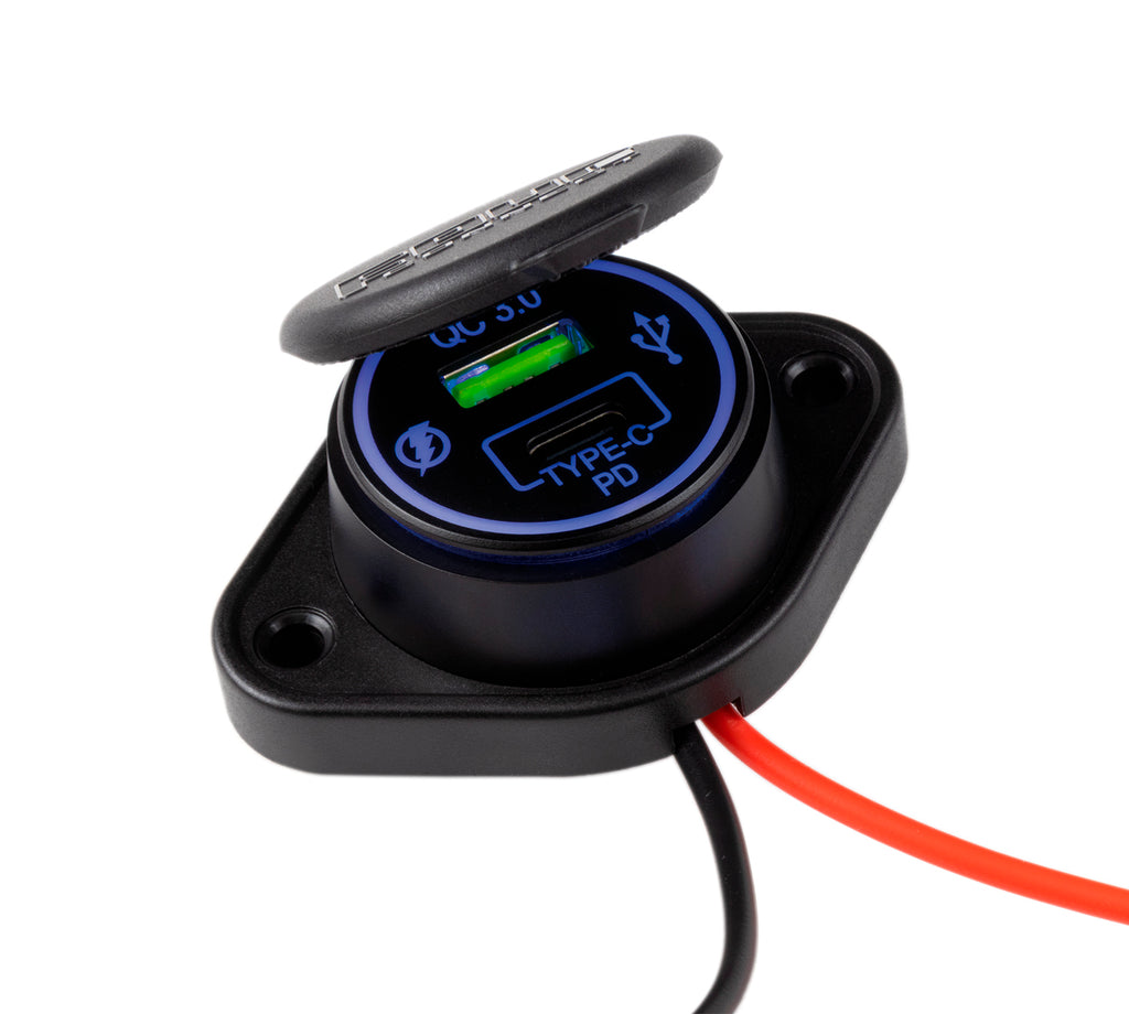 FOUR Connect 4-600163 vattentätt 12/24 V USB-uttag